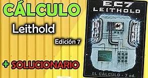 Decargar CÁLCULO de Leithold Edición 7 + Solucionario Completo | PDF