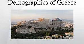 Demographics of Greece