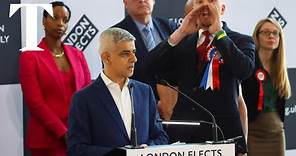 Sadiq Khan booed during victory speech at London mayoral election