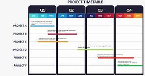 Create Project Timeline template in PowerPoint. Tutorial No.: 975