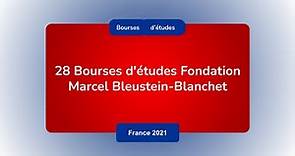 Bourses d'études Fondation Marcel Bleustein-Blanchet - France 2021-2022 / Totalement financé