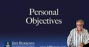 7 Personal Objectives Jeff Burrows