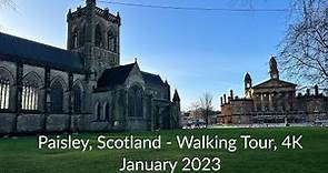 Paisley, Scotland - Walk through experience | 4K