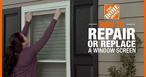 How to Repair or Replace a Window Screen | The Home Depot