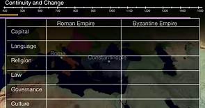 Comparing Roman and Byzantine Empires