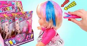 Nos pintamos el pelo con planchas de juguete 👑 Plancha Pretty girl Sbabam