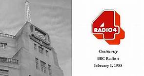 BBC Radio 4 continuity | February 1, 1988