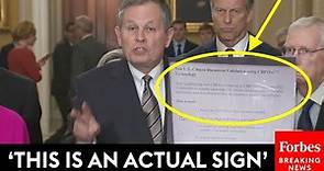 Steve Daines Reveals Sign To Direct Migrants At Airports To Get On Planes Without Government IDs