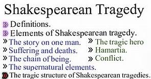 What is Shakespearean tragedy? #Shakespearean concept of tragedy #characteristics #education