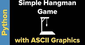 Simple Hangman Game with ASCII Graphics