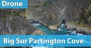 Big Sur California, Partington Cove 4K | Drone - North of Rat Creek Slide