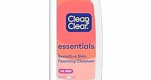 Clean & Clear Essentials Foaming Facial Cleanser, Oil-Free Daily Face Wash with Glycerin to Remove Acne Breakout-Causing Dirt, Oil & Makeup Without Over-Drying, 8 Fl Oz (Packaging may vary)