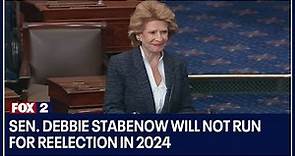 Sen. Debbie Stabenow will not run for reelection in 2024, has no plans for another office