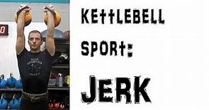 Kettlebell sport: jerk technique demonstration by Denis Vasiliev