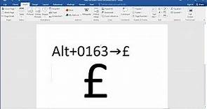 How to type pound currency symbol