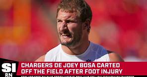 Chargers' Joey Bosa Carted Off Field With Foot Injury