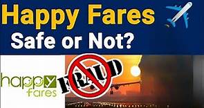 HappyFares Flight Booking Fake or Real?