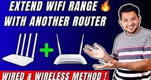 How To Extend Wifi Range With Another Router | Connect Two Routers Wirelessly⚡ All Doubts Cleared !🔥