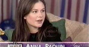 Anna Paquin on the view