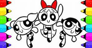 Coloring Powerpuff Girls Coloring Book Pages | How to Draw and Color Powerpuff Girls Coloring Pages