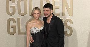 Carey Mulligan and husband Marcus Mumford at Golden Globes 2024