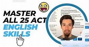 The 25 ACT English Problem Types | Learn Every ACT English Skill | ACT English Strategies and Tips