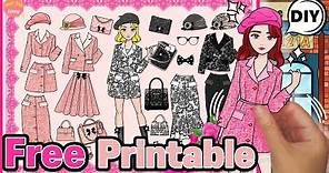 Free Printable Fashion Store Making | DIY Paper Dollhouse & Paper Dolls Dress Up - Drawing & Playing