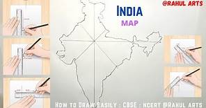 Easy trick to draw the Map of India : India Map