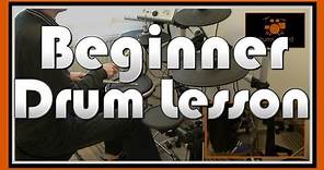 ★ How To Play Drums (1) ★ Beginner Drum Lesson | Free Video Drum Lesson