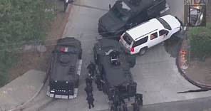 Violent pursuit suspect in custody after hours-long standoff in L.A.