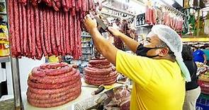 Authentic BRAZILIAN FOOD at Central Market!! Jerk Beef Fried Rice & Beef Chop | Porto Alegre, Brazil