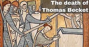 29th December 1170: Thomas Becket, the Archbishop of Canterbury, killed in Canterbury Cathedral