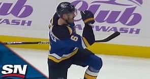 Blues' Marco Scandella Breaks In On Penalty Kill And Roofs Backhand For First Goal Of Season