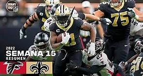 Atlanta Falcons vs. New Orleans Saints | Semana 15 NFL 2022 | Resumen Highlights | 18 Dic, 22