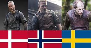 Differences between Norwegian, Swedish and Danish Vikings