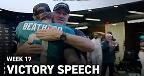 Head Coach Doug Pederson Victory Speech after Win Over Panthers | Jacksonville Jaguars