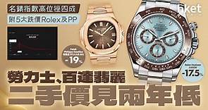【勞力士】Rolex、百達翡麗價格跌至兩年低　但熱門錶款仍能保值（附5大跌價錶款） - 香港經濟日報 - 理財 - 個人增值