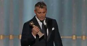Matt LeBlanc winning a Golden Globe 2012 HQ