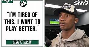 Emotional Garrett Wilson on Jets' offensive struggles: 'I'm tired of this' | SNY