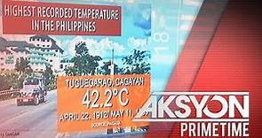 Highest temperature in the Philippines