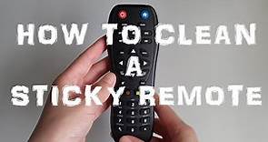 How to Clean a Sticky Remote Control