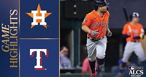 Astros vs. Rangers ALCS Game 5 Highlights (10/20/23) | MLB Highlights