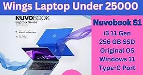 Wings Nuvobook S1 i3 11th Gen Unboxing and Review | Wings Laptop | Nuvobook Laptop