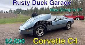 1984 Corvette C4 a Cheap Fun Car