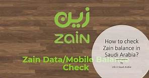 How to check Zain balance in Saudi Arabia?