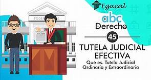 TUTELA JUDICIAL EFECTIVA: Qué es. Tutela Judicial Ordinaria y Extraordinaria | ABC del Derecho 45