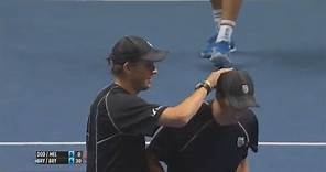 Watch Bob Bryan Hit Mike Bryan On The Head With A Serve