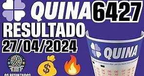 🍀 Resultado Quina 6427 - Confira a Quina de hoje 27/04