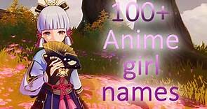 100  cool anime girl names and their meanings with pictures