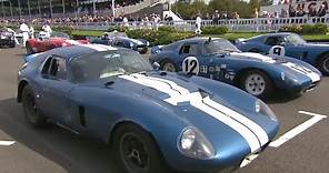 All 6 Shelby Daytona Coupes EVER MADE race at Goodwood Revival